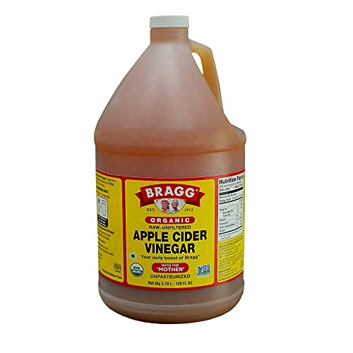Bragg Organic Apple Cider Vinegar, Raw, Unfiltered, With The Mother, 128 oz
