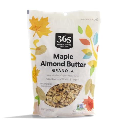 365 by Whole Foods Market, Maple & Almond Butter Granola, 12 Ounce