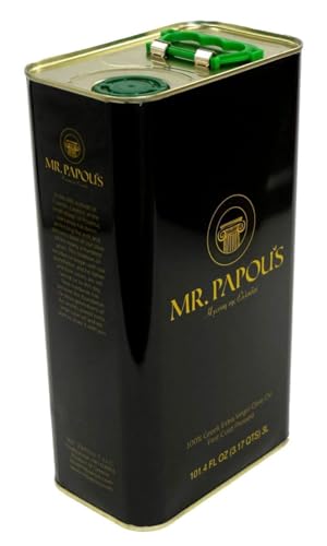 Mr. Papou's Authentic Greek Extra Virgin Olive Oil – High Polyphenols, First Cold Pressed, Family Owned, Single Origin,