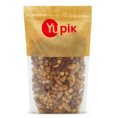 Yupik Deluxe Roasted Unsalted Nut Mix, 2.2 lb (35.2 oz), Vegan, Gluten Free, Cholesterol Free, Salt Free, A Blend of Bra