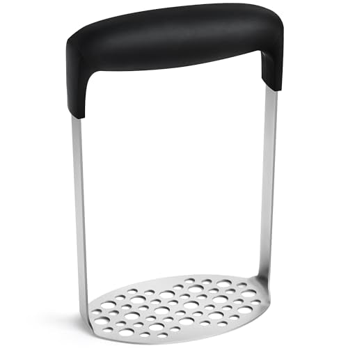 Upgraded Potato Masher, Durable Non-break Handle, Rust-proof, Dishwasher safe, Heavy duty 304 Stainless Steel, Kitchen G