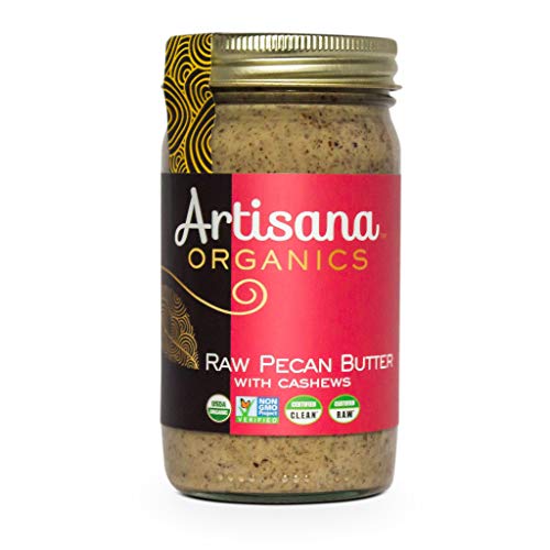 Artisana Organics Raw Pecan Butter with Cashews - No Sugar Added, Just Two Ingredients - Vegan, Paleo, and Keto Friendly