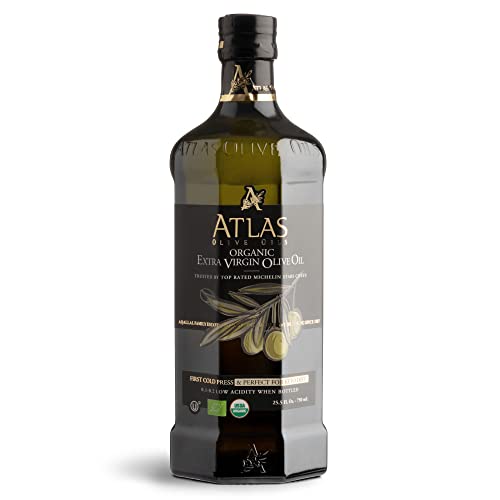 Atlas Organic Extra Virgin Olive Oil, Moroccan, High Polyphenol, 750 mL