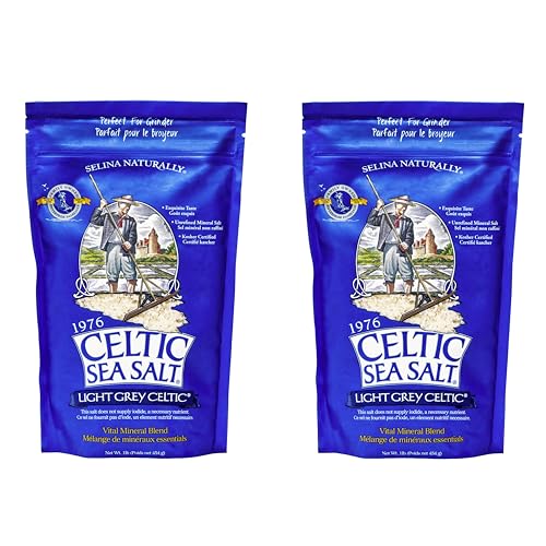 Celtic Sea Salt Light Grey Coarse – Unrefined Mineral Salt, 70+ Trace Minerals, Sustainably Harvested, GMP Certified – C