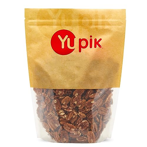Yupik Jumbo Pecans, Halves, 2.2 lb (35.2 oz), Kosher, Gluten-Free, Raw Nuts, Half Pieces, Unsalted, Unroasted, Oil-Free,
