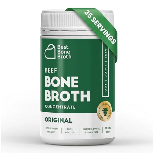Best Bone Broth Grass Fed Beef Broth Concentrate, Original - 35 Servings