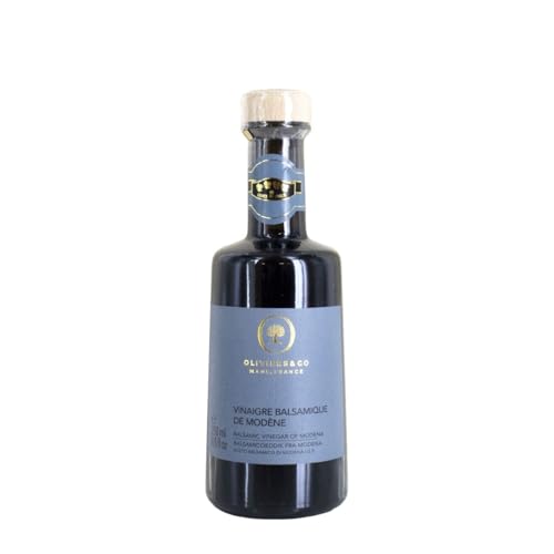 Balsamic Vinegar of Modena IGP, Aged Italian Barrel-Aged Balsamic, 100% Cooked Grape Must, No Caramel Added, Thick, Smoo