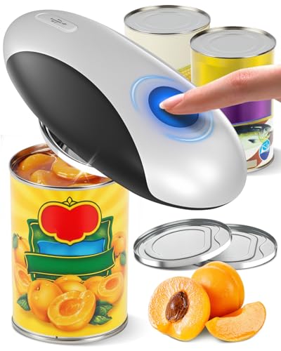 Zoomsnail Electric Can Opener, Automatic Rechargeable Can Openers with One-Touch Smooth Edge & Magnetic Lid - Hands-Free