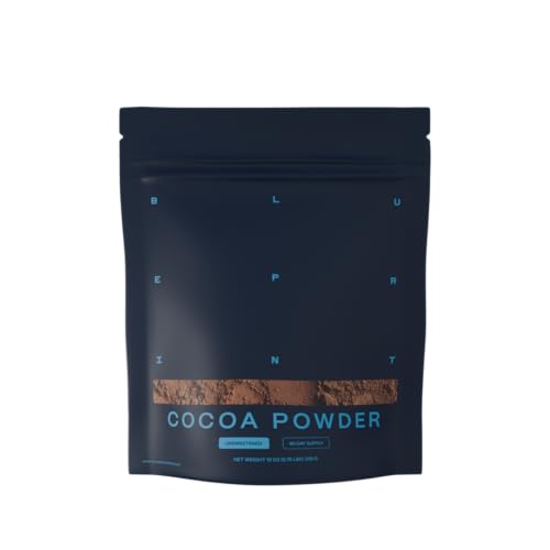Blueprint Bryan Johnson Non Dairy Cocoa Powder – Elite Level Flavanols – 100% Pure Cocoa – Low Fat Unsweetened Cocoa – U
