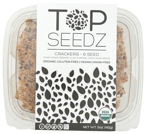 Top Seedz, Crackers 6 Seed Organic, 5 Ounce