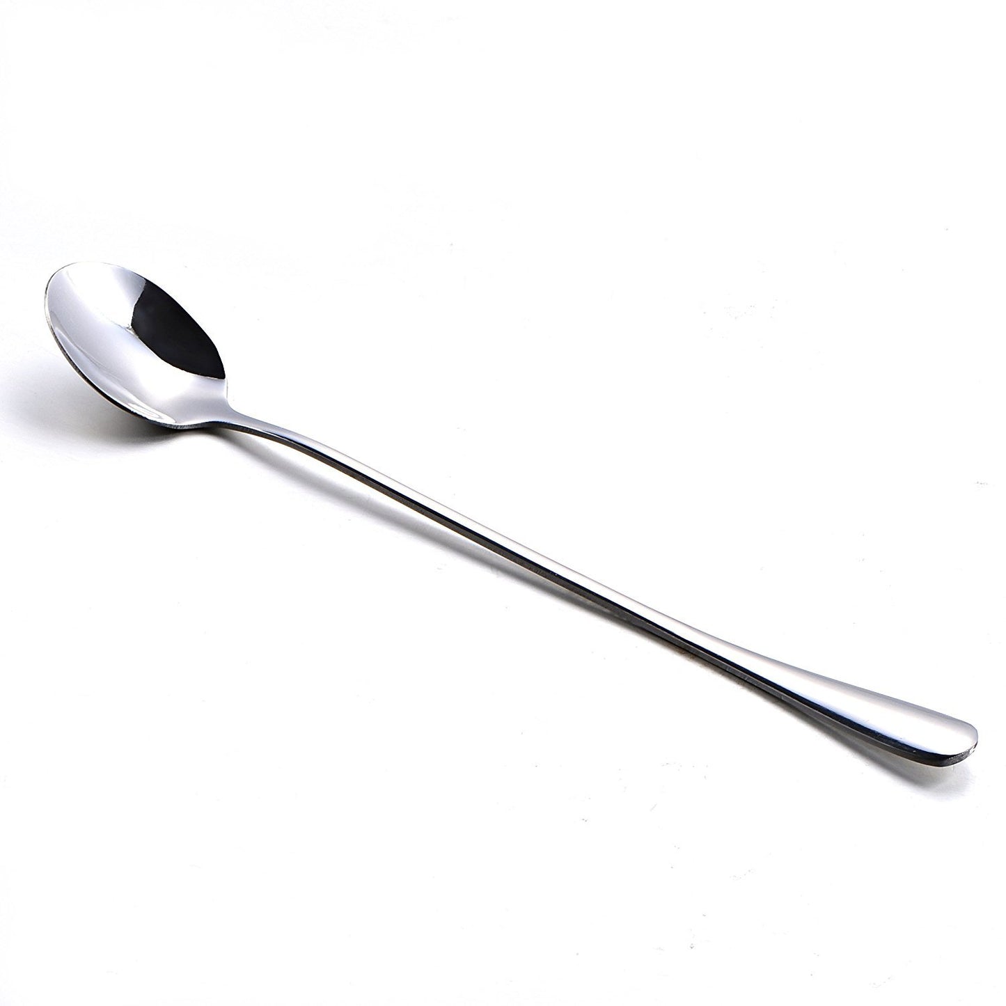 6 Pcs 7.5" Stainless Steel Mixing Spoons – Iced Tea & Ice Cream Long Handle Set