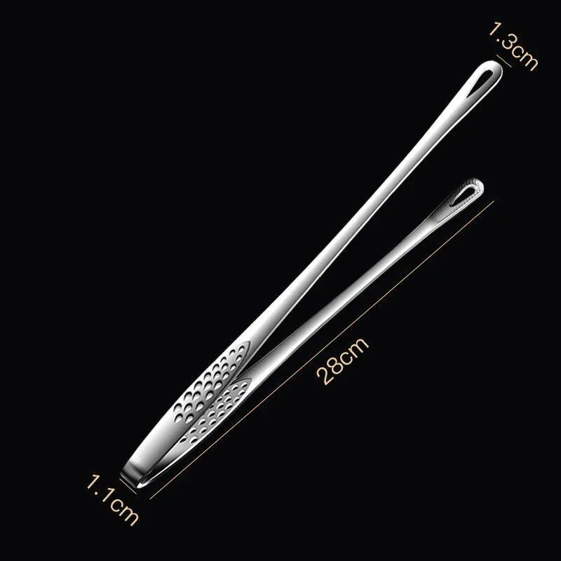 Versatile Stainless Steel Kitchen Tongs