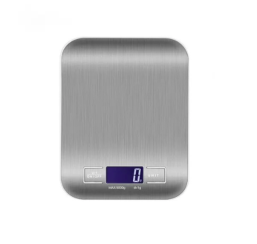 Compact Waterproof Stainless Steel Kitchen Scale for Baking and Food Measurement