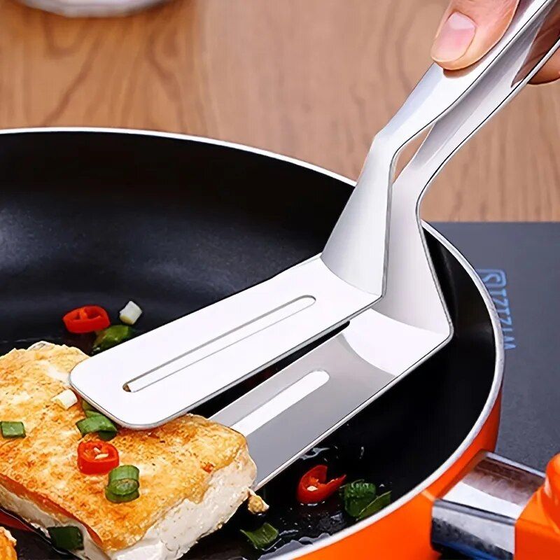 Versatile Stainless Steel Kitchen Tongs