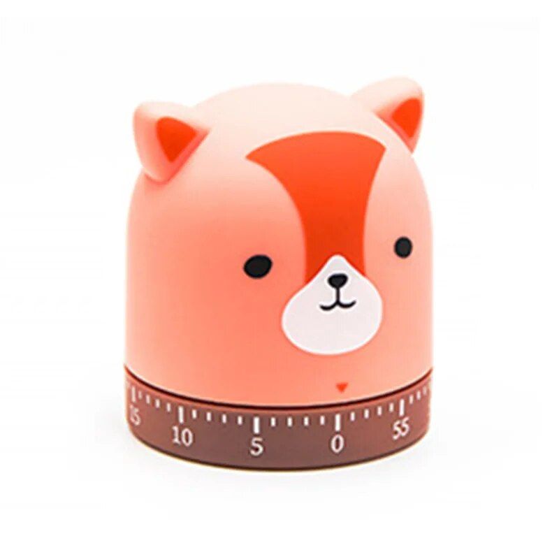 Cute Cartoon Animal Kitchen Timer - Fun Cooking Countdown Clock