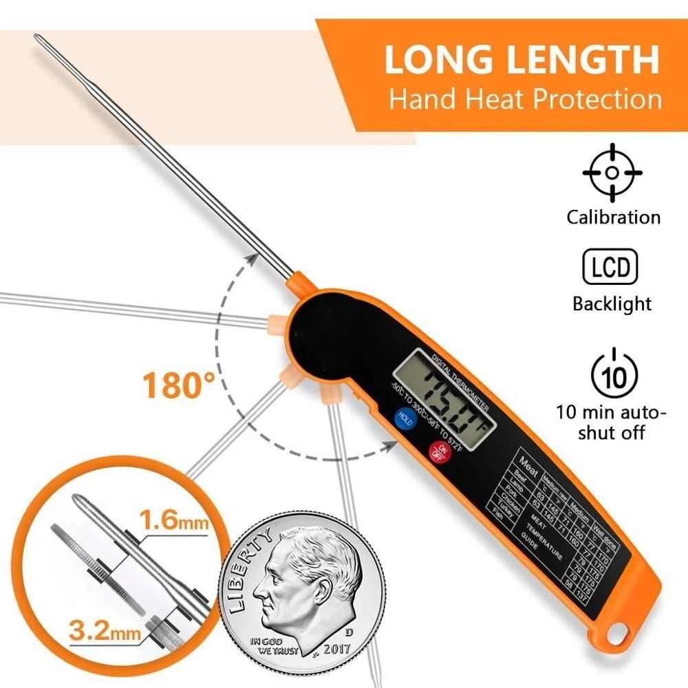 Digital Kitchen Food Thermometer For Meat