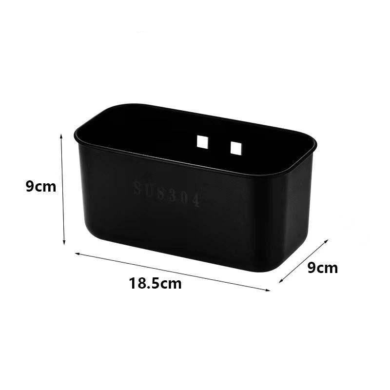 Kitchen Sink Drain Basket Stainless Steel Square Shelf