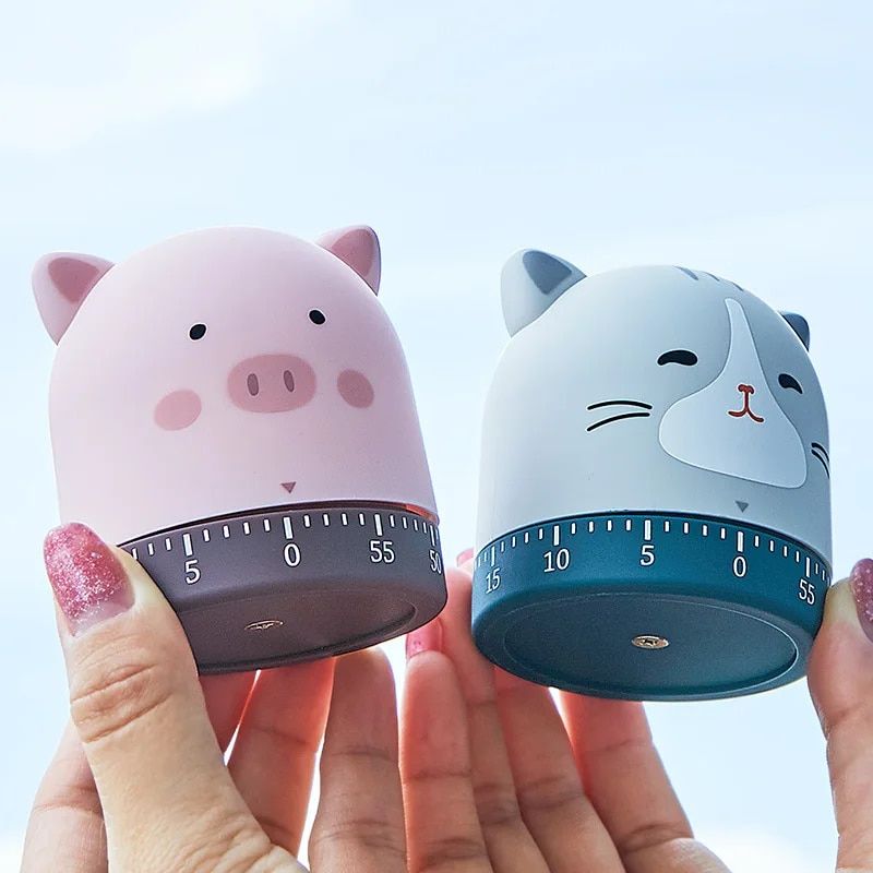 Cute Cartoon Animal Kitchen Timer - Fun Cooking Countdown Clock