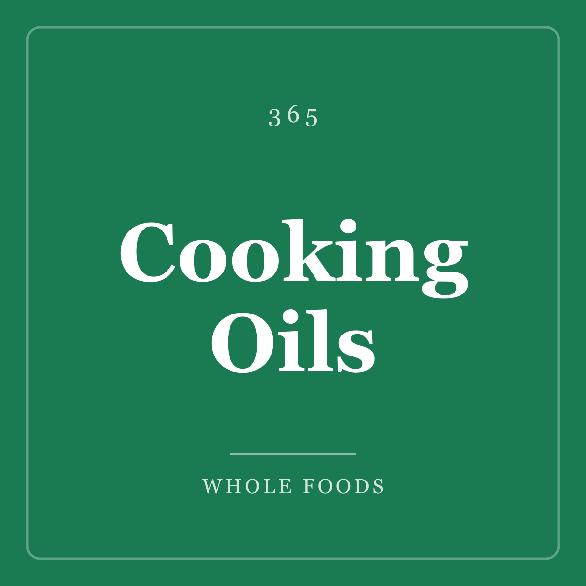 Cooking Oils