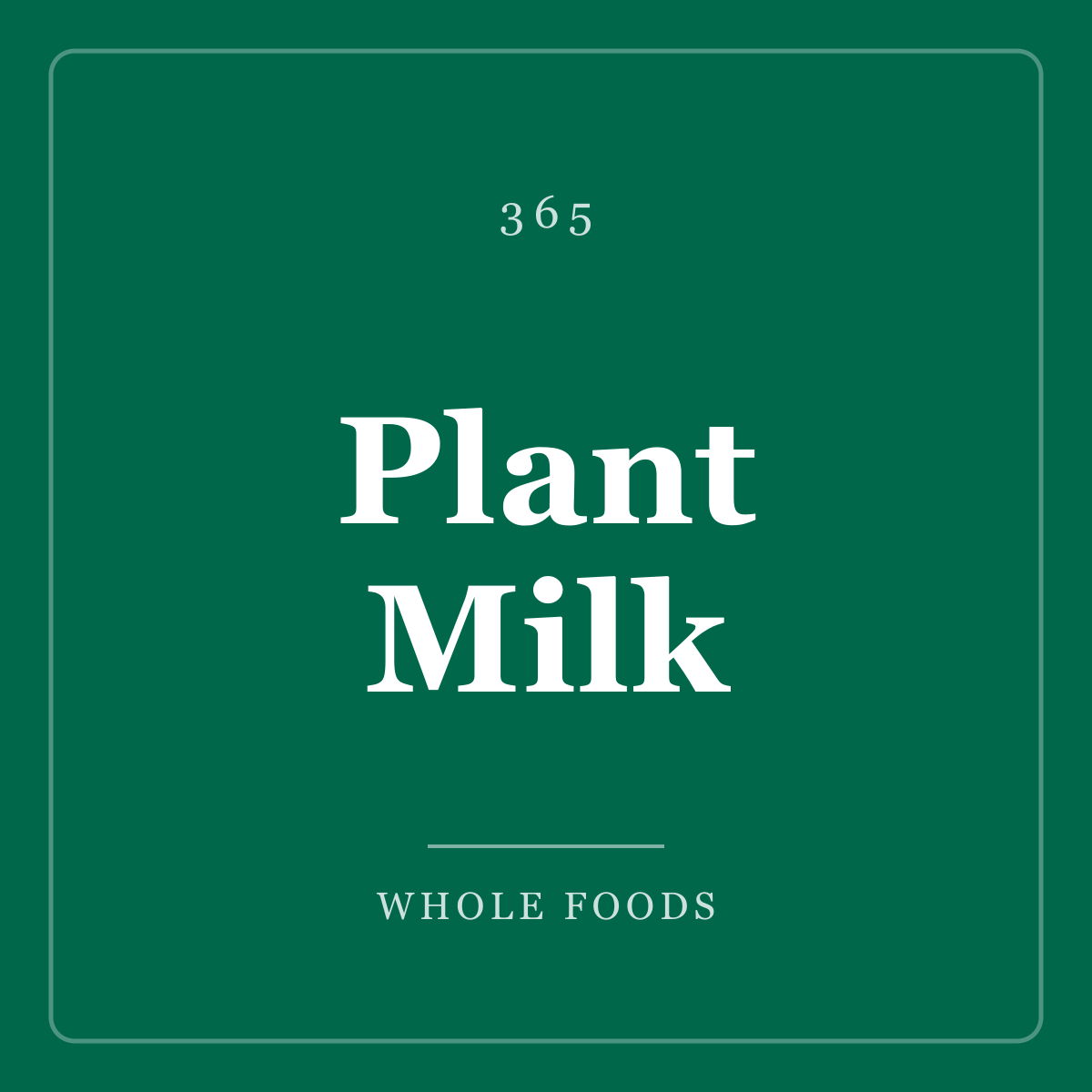 Plant Milk