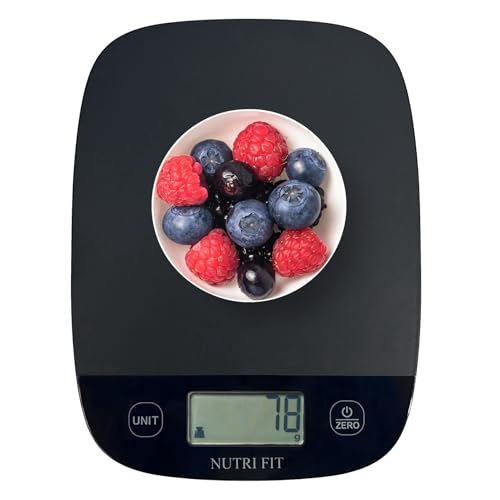 NUTRI FIT Food Scale for Kitchen Scales Digital Weight Grams and Ounces, Baking Scale Accurate for Weight Loss, Cooking,