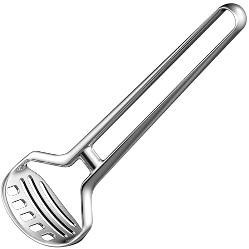 QAP Stainless Steel Heavy Duty Potato Masher Avocado Smasher | Seamless one-piece build, Effortless quick press, Rustpro
