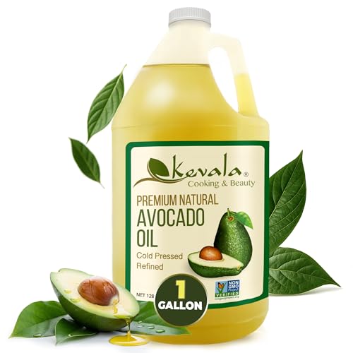 Kevala Avocado Oil Cold Pressed | Non‑GMO Project Verified & Kosher | Multipurpose for High Smoke Point Cooking, Roastin