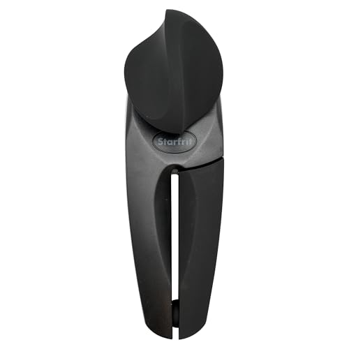 Starfrit MightiCan Can Opener, Safe Smooth-Cut Design, Holds Lid and Leaves No Sharp Edges, Comfort Grip Handle, Heavy-D