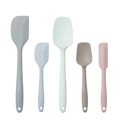 Cuisinart High Heat Resistant Silicone Spatulas, Set of 5, Multicolor, CTG-00-5SP