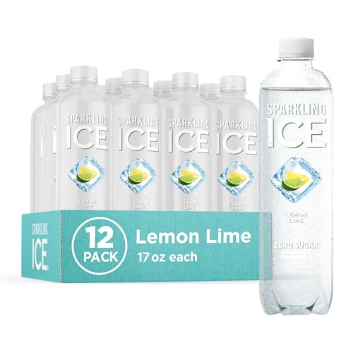 Sparkling Ice, Lemon Lime Sparkling Water, Zero Sugar Flavored Water, with Vitamins and Antioxidants, Low Calorie Bevera