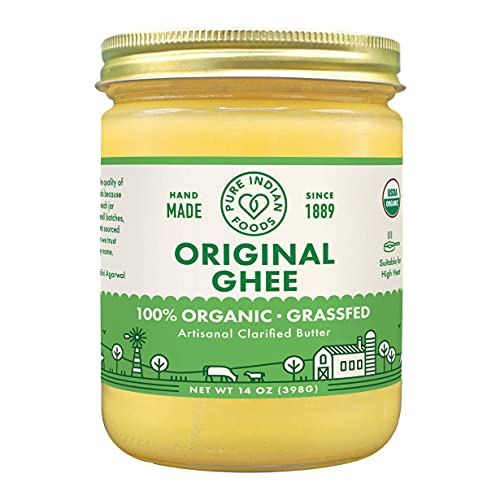 Pure Indian Foods, Ghee Grass Fed, 14 Ounce
