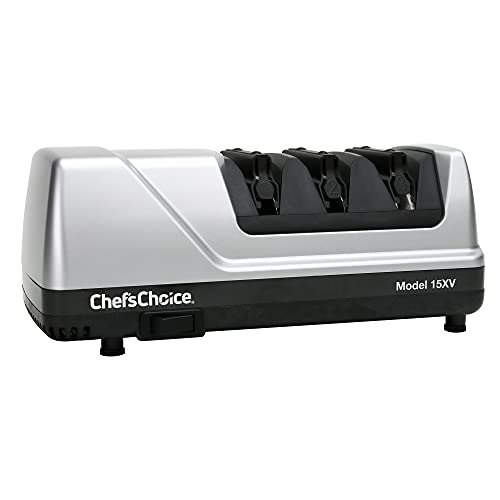 Chef’sChoice 15XV EdgeSelect Professional Electric Knife Sharpener with 100-Percent Diamond Abrasives and Precision Angl