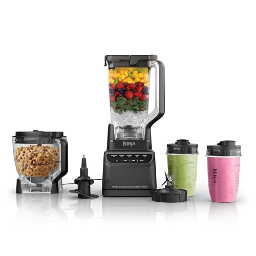 Ninja Kitchen System | All-in-One for Smoothies, Frozen Drinks, Veggie Chopper & More | With Full-Size Pitcher, 8 Cup Fo