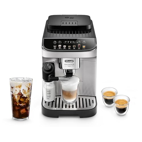 De'Longhi Magnifica Evo Automatic Espresso & Coffee Machine with Auto Milk Frother, Built-in Grinder & Auto-Clean Functi