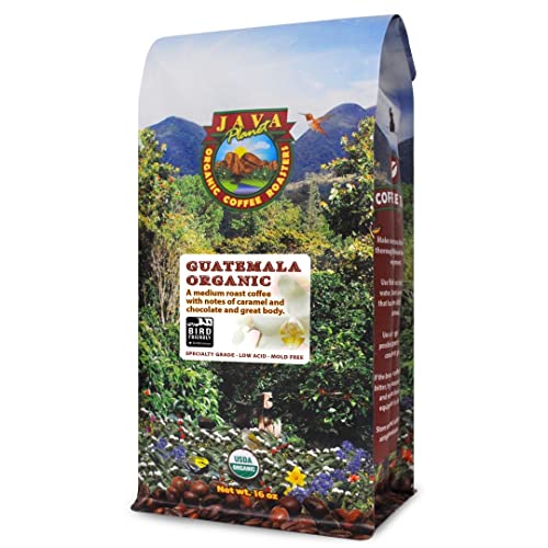 Low Acid Organic Coffee – Whole Bean, Mold-Free & Stomach Friendly by Java Planet, Guatemalan Single Origin Coffee, Medi