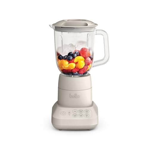 bella 10 Speed Countertop Blender, Juicer & Smoothie Maker, Fits-anywhere™ Kitchenware, Slim Flip & Store Design, Dishwa
