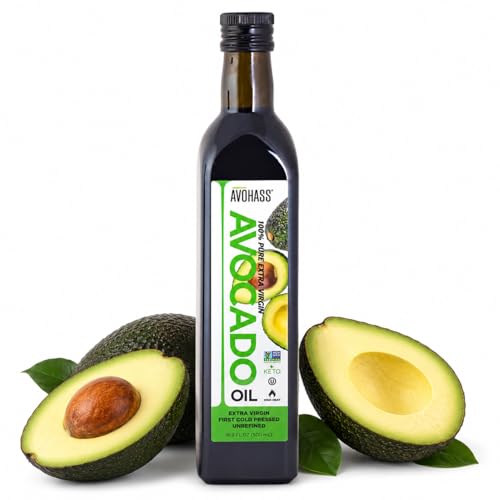 Avohass Kenya Extra Virgin Avocado Oil, 16.9 oz, Cold Pressed, Unrefined