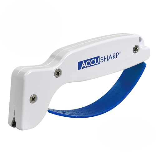 AccuSharp Knife Sharpener, Ergonomic Comfortable Handle, Compact & Easy to Use, Restore and Hone Straight & Serrated Kni