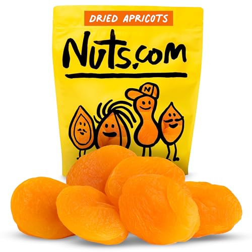 Nuts com – Dried Apricots – No Sugar Added, Healthy Fruit Snack for Adults & Kids – Naturally Plump & Juicy, Good Source