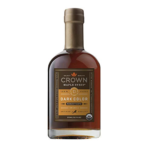 Crown Maple Certified Organic Dark Color Robust Taste Maple Syrup, Pure, Gluten Free, No Preservatives, Non-GMO pairs we