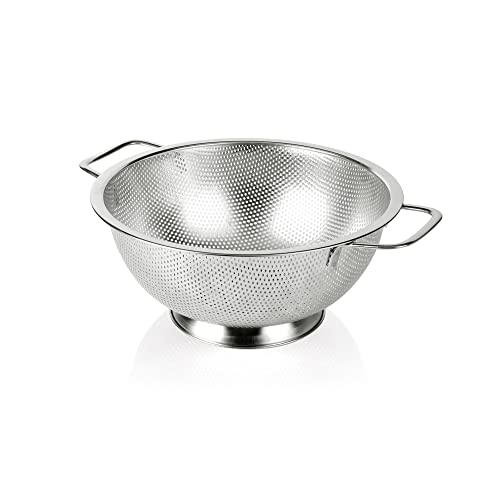 Gulex Colander Stainless Steel 3-Quart, Strainer Kitchen, Dishwasher Safe