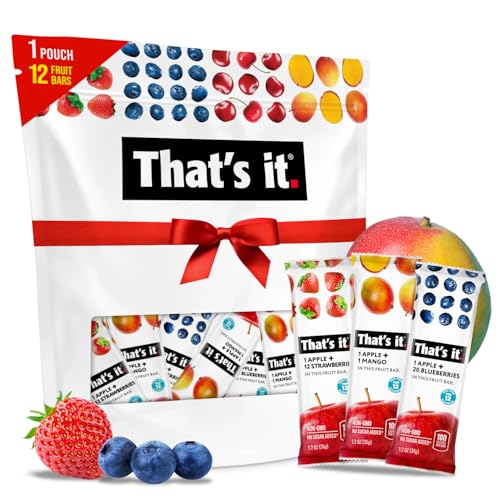 That's it. Variety Pack 100% Natural Real Fruit Bar, Best High Fiber Vegan, Gluten Free Healthy Snack, Paleo for Childre