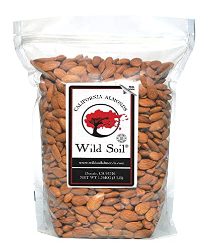 Wild Soil Terra Preta Almonds – Higher Protein and Higher Vitamin E Than Other Almonds, Beyond Organic: Eco Farmed with 