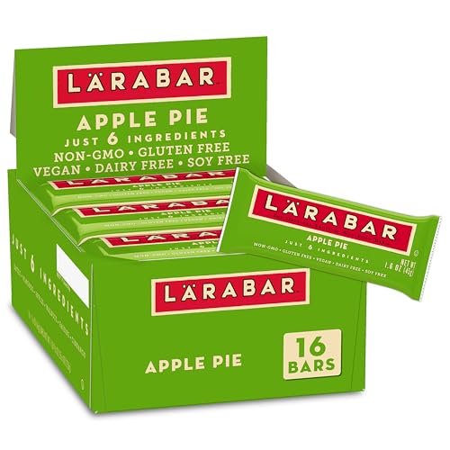Larabar Apple Pie, Fruit and Nut Bars, Gluten Free and Vegan, 16 Ct, 25.6 oz