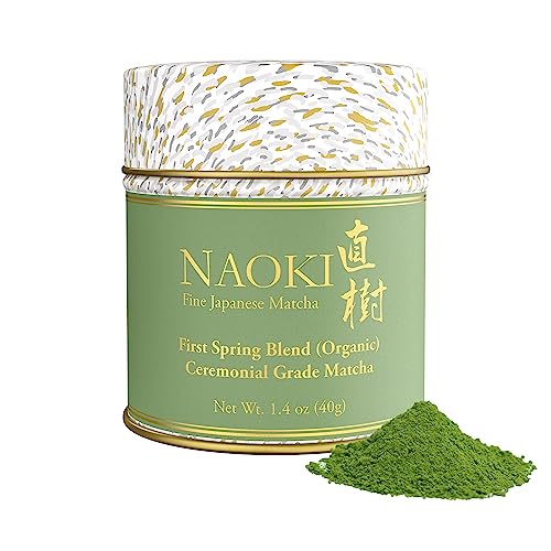 Naoki Matcha Organic Ceremonial First Spring Blend – Authentic Japanese First Harvest Ceremonial Grade Matcha Green Tea 