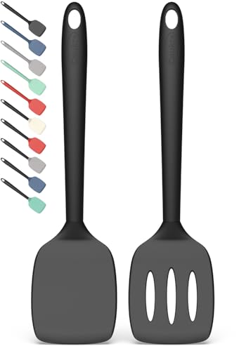 Coukre 2 Pack Silicone Spatula Set,High Heat Resistant, BPA-Free
