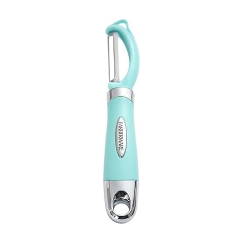 Farberware Vegetable Peeler, Pro2 Euro Peeler with Sharp Stainless Steel Swivel Blade and Ergonomic Handle, Dishwasher S