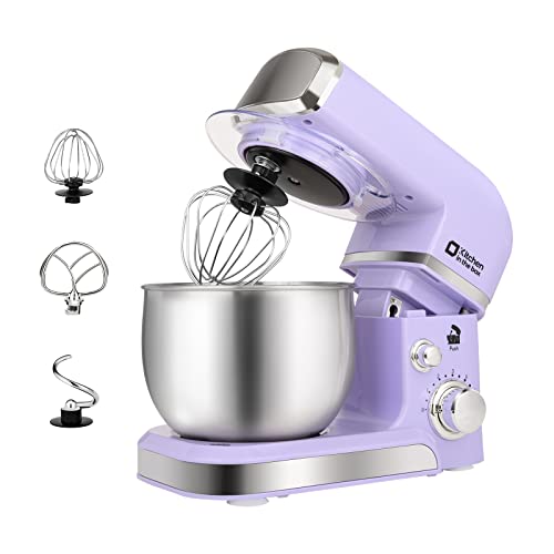 Stand Mixer, Kitchen in the box 3.2Qt Small Electric Food Mixer,6 Speeds Portable Lightweight Kitchen Mixer for Daily Us