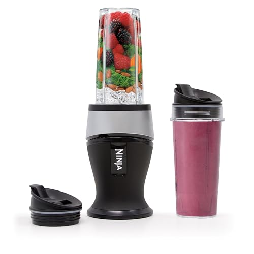 Ninja Fit Compact Personal Blender | For Smoothies, Shakes & Frozen Drinks | (2) 16-oz. To-Go Cups with Spout Lids | 700