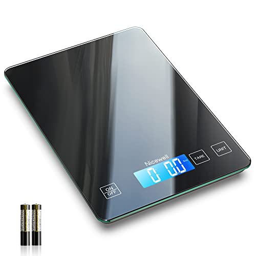 Nicewell Food Scale Digital Weight Grams and oz, 22lb Kitchen Scale for Cooking Baking, 1g/0.1oz Precise Graduation, Sle